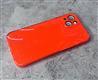 Силиконовый чехол Iphone XS плотный с блестками и защитой камеры, (5) оранжевый