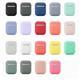 Силиконовый чехол AirPods 1/2 Silicone case, без карабина, оранжевый