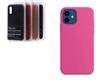 Силиконовый чехол Xiaomi Redmi Note 12 4G Silicon cover stilky and soft-touch, без логотипа, ярко-розовый