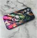 Силиконовый чехол Iphone 15 Pro Max NEWZONE волнистый с металлическими кнопкими, яркий принт, Joker в фиолетовом