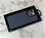Задняя крышка Iphone 15 Pro Max AIRCASE пластиковая в виде плетения с MagSafe, темно-синяя