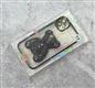 Силиконовый чехол My choice case Iphone 14 (6.1) прозрачный с защитой камеры, фигурный мишка, черный