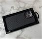 Задняя крышка Iphone 14 Pro (6.1) AIRCASE пластиковая в виде плетения с MagSafe, темно-серая