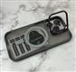 Задняя крышка Iphone 14 (6.1) матово-прозрачная Case Pro, открывающееся защита камеры + линзы, с Magsafe, титан