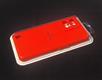 Силиконовый чехол Realme 9i Silicone case High-end TPU Case, soft-touch без лого, бархат внутри, в блистере, красный