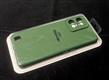 Силиконовый чехол Realme C55 Silicone case High-end TPU Case, soft-touch без лого, бархат внутри, в блистере, зеленый