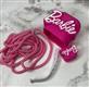 Силиконовый чехол фигурный на зарядное устройсво (и на кабель) Barbie, розовый