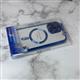 Силиконовый чехол Iphone 15 PINYU прозрачный в сеточку, полная защита камеры с MagSafe, синий