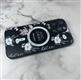 Задняя крышка Iphone 14 Pro (6.1) SECRET GARDEN с MagSafe, матовая с цветами, черная