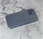 Силиконовый чехол Iphone 14 Pro (6.1) Ultra-thin Matte case, защита камеры, прозрачно-синий