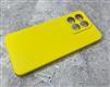 Силиконовый чехол Iphone 15 Plus 3Dcamera матовый с защитой камеры, желтый