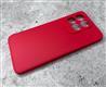 Силиконовый чехол Xiaomi Redmi Note 13 PRO 3Dcamera матовый с защитой камеры, красный