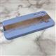Задняя крышка Iphone 14 Pro Max (6.7) имитация стекла, бабочки со стразами, сиреневая