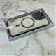 Задняя крышка Iphone 11 KNIT NEWZONE с MagSafe, металлические кнопки, в упаковке, титановая