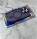 Задняя крышка Iphone 12/12 Pro (6.1) PINYU матово-прозрачная с MagSafe, металлические кнопки, фиолетовая