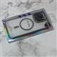 Задняя крышка Iphone 15 Pro Max PINYU матовая, прозрачная с MagSafe, цветной борт, серая