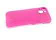 Силиконовый чехол Iphone 14 (6.1) плотный, с блестками и с защитой камеры, розовый