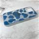 Задняя крышка Iphone 15 Pro серая подложка, яркий рисунок LUCKY голубой