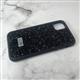 Задняя крышка Iphone 12/12 Pro (6.1) под SW поверхность из страз, блестящий бампер, в тех.паке, черная
