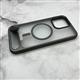 Задняя крышка Iphone 14 Pro (6.1) прозрачно-матовая с MagSafe, раскладная подставка, титановая