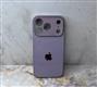Задняя крышка Iphone 7 Plus/8 Plus стеклянная, силиконовый борт, с логотипом, цвет №13, лиловая