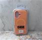 Задняя крышка CASE Phone Case Iphone 17 матово-прозрачная с MagSafe, бархат внутри, оранжевая
