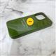 Силиконовый чехол Iphone 17 Silicone Case без защиты камеры, с логотипом, в блистере, хаки