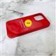 Силиконовый чехол Iphone 17 Silicone Case без защиты камеры, с логотипом, в блистере, красный