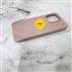 Силиконовый чехол Iphone 17 Silicone Case без защиты камеры, с логотипом, в блистере, пудра