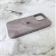 Силиконовый чехол Iphone 17 Silicone Case без защиты камеры, с логотипом, в блистере, серый