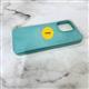 Силиконовый чехол Iphone 17 Silicone Case без защиты камеры, с логотипом, в блистере, мятный