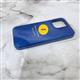 Силиконовый чехол Iphone 17 Silicone Case без защиты камеры, с логотипом, в блистере, синий