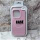 Задняя крышка CASE Phone Case Iphone 15 Pro матово-прозрачная с MagSafe, бархат внутри, розовая