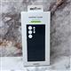Задняя крышка Samsung Galaxy S23 Ultra Leather Cover под кожу с логотипом, в коробке, черная