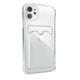 Силиконовый чехол Xiaomi Redmi A5 2025 прозрачный, с визитницей и антишок углами