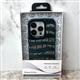 Задняя крышка Iphone 15 Pro Max GENISS силиконовый борт, с рисунком кожи змеи в полоску, синяя