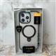 Задняя крышка Iphone 15 Pro Max ILEX матово-прозрачная, с MagSafe и подставкой, серая