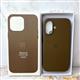 Задняя крышка Iphone 16 Pro Max Leather Case с логотипом, анимацией и сенсорной клавишей, медная