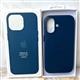 Задняя крышка Iphone 16 Pro Max Leather Case с логотипом, анимацией и сенсорной клавишей, синяя