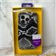 Задняя крышка Iphone 14 Pro (6.1) GENISS пластиковая с силиконовой основой, кожа змеи, черная