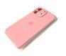 Силиконовый чехол Iphone 12 Pro Max (6.7) Silicon Case с логотипом, закрытый низ, в блистере, розовый