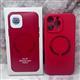 Силиконовый чехол Iphone 11 Silicone case без логотипа, защита камеры, с поддержкой Magsafe, закрытый низ, в упаковке, красный