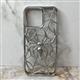 Силиконовый чехол Iphone 16 Pro Max бампер-накладка ПАУК, серебро