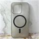 Задняя крышка Iphone 11 матово-прозрачная, пластиковая с Magsafe, серая