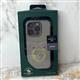 Задняя крышка Iphone 15 Pro SANTA BARBARA, силиконовый борт, бархат внутри, с кармашком, SBPRC, серая