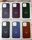 Задняя крышка Iphone 14 (6.1) Leather Case под кожу, с лого, в упаковке, титан
