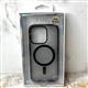 Задняя крышка Iphone 14 Pro Max CASE (HQC) прозрачная с MagSafe, с темно-синим оттенком