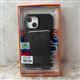 Задняя крышка UOURphone+ Iphone 16 Pro под карбон силиконовая, MagSafe + картхолдер, серая