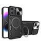 Силиконовый чехол Huawei Honor 10 SE со свап-камерой и кольцом (RINGMATT), черный