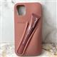 Силиконовый чехол Iphone 17 LIP CASE + помада, бежевый
